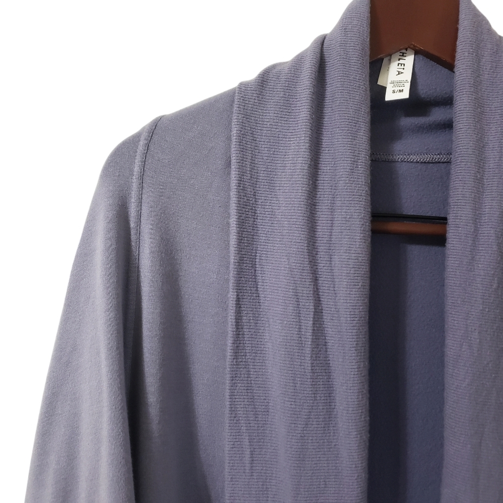 Athleta Ethereal Cocoon Wrap Cardigan Purple Sz S/M - Picture 4 of 13
